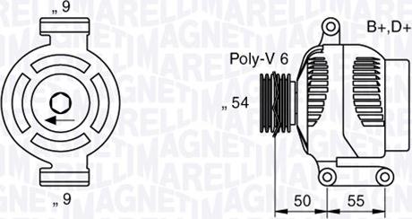 Magneti Marelli 063358061010 - Генератор vvparts.bg