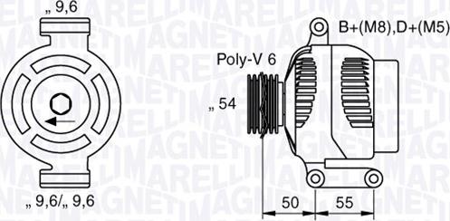 Magneti Marelli 063358062010 - Генератор vvparts.bg