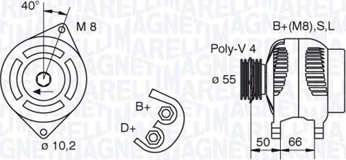 Magneti Marelli 063321607010 - Генератор vvparts.bg