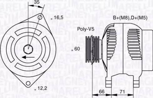 Magneti Marelli 063321625010 - Генератор vvparts.bg