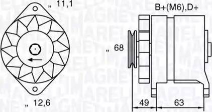 Magneti Marelli 063321041010 - Генератор vvparts.bg