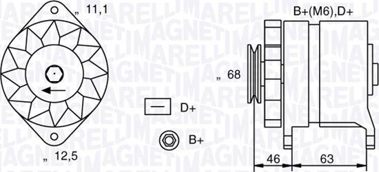 Magneti Marelli 063321021010 - Генератор vvparts.bg