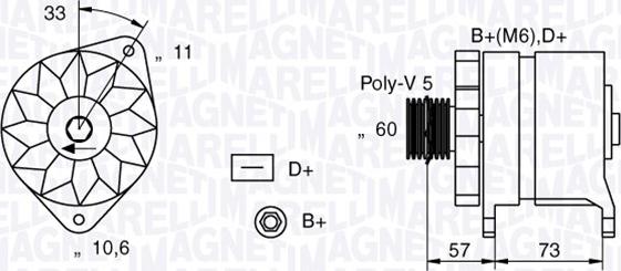 Magneti Marelli 063321156010 - Генератор vvparts.bg