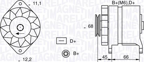 Magneti Marelli 063321112010 - Генератор vvparts.bg