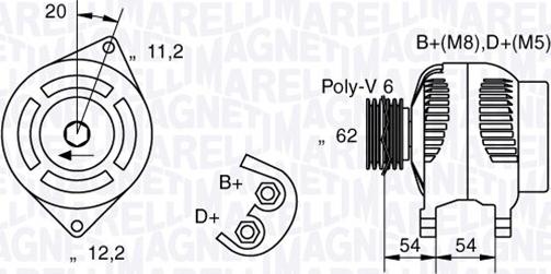 Magneti Marelli 063321858010 - Генератор vvparts.bg