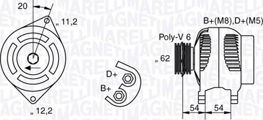 Magneti Marelli 063321803010 - Генератор vvparts.bg