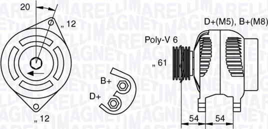 Magneti Marelli 063321819010 - Генератор vvparts.bg