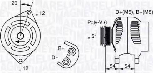 Magneti Marelli 063321839010 - Генератор vvparts.bg