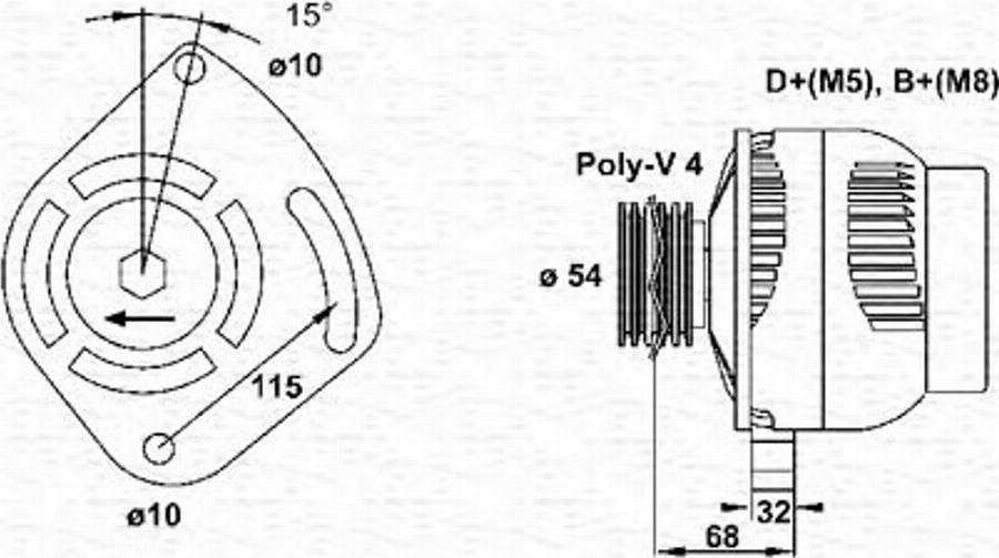 Magneti Marelli 063321872010 - Генератор vvparts.bg