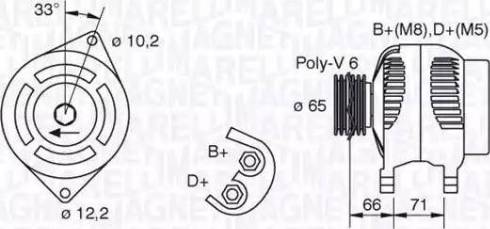 Magneti Marelli 063321391010 - Генератор vvparts.bg