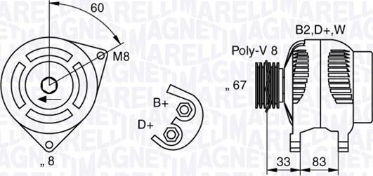 Magneti Marelli 063321753010 - Генератор vvparts.bg