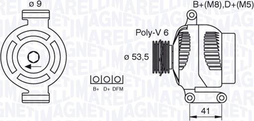 Magneti Marelli 063377495010 - Генератор vvparts.bg