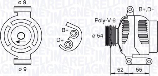 Magneti Marelli 063377493010 - Генератор vvparts.bg