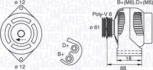 Magneti Marelli 063377492010 - Генератор vvparts.bg