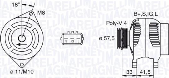 Magneti Marelli 063377442010 - Генератор vvparts.bg