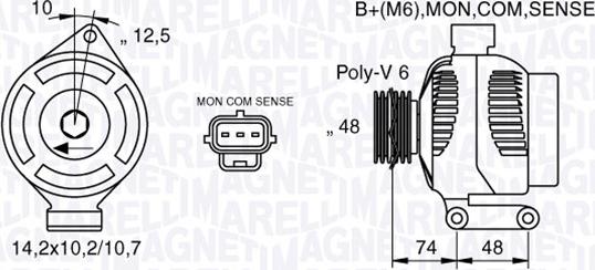 Magneti Marelli 063377410010 - Генератор vvparts.bg