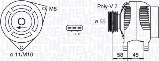 Magneti Marelli 063377434010 - Генератор vvparts.bg