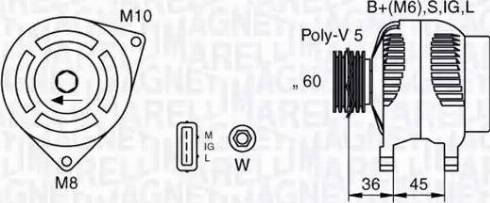 Magneti Marelli 063377433010 - Генератор vvparts.bg