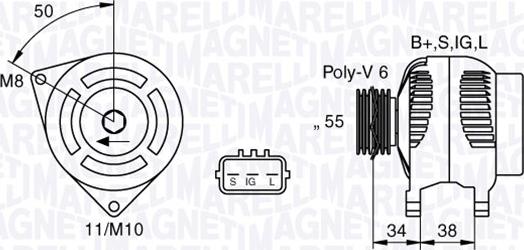 Magneti Marelli 063377432010 - Генератор vvparts.bg