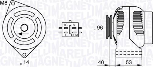 Magneti Marelli 063377427010 - Генератор vvparts.bg