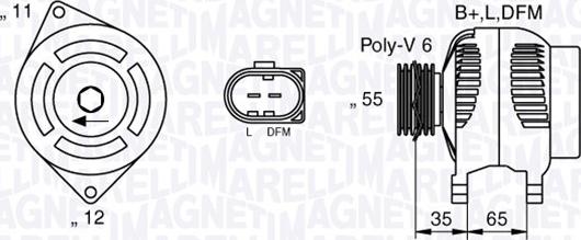 Magneti Marelli 063377014010 - Генератор vvparts.bg