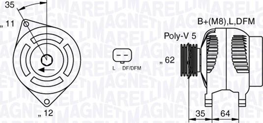 Magneti Marelli 063377015010 - Генератор vvparts.bg