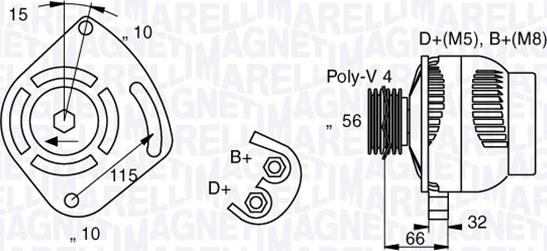 Magneti Marelli 063377012010 - Генератор vvparts.bg