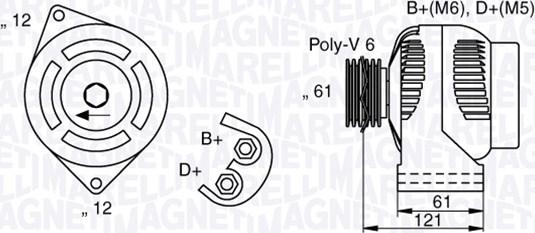 Magneti Marelli 063377017010 - Генератор vvparts.bg