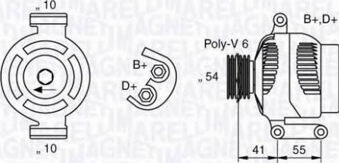 Magneti Marelli 063377021010 - Генератор vvparts.bg