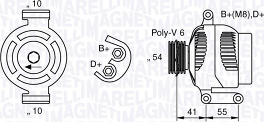 Magneti Marelli 063377028010 - Генератор vvparts.bg