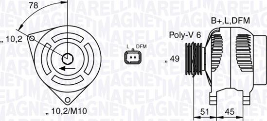 Magneti Marelli 063377301010 - Генератор vvparts.bg