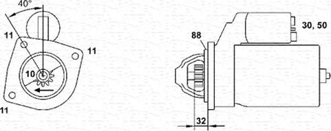 Magneti Marelli 063280041010 - Стартер vvparts.bg