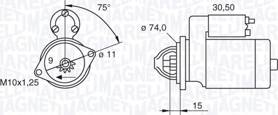 Magneti Marelli 063280054010 - Стартер vvparts.bg