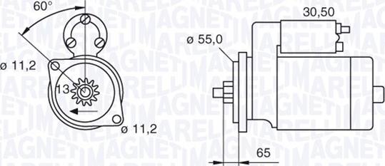 Magneti Marelli 063280051010 - Стартер vvparts.bg