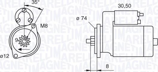 Magneti Marelli 063280058010 - Стартер vvparts.bg