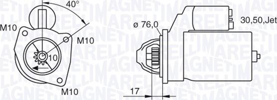 Magneti Marelli 063280005010 - Стартер vvparts.bg