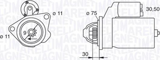 Magneti Marelli 063280034010 - Стартер vvparts.bg