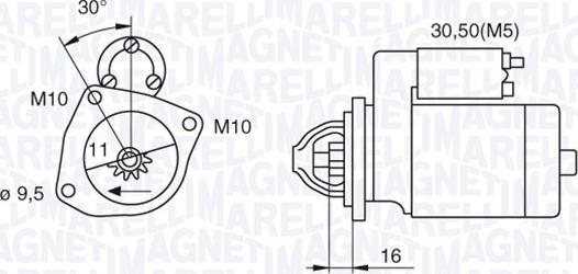 Magneti Marelli 063280029010 - Стартер vvparts.bg