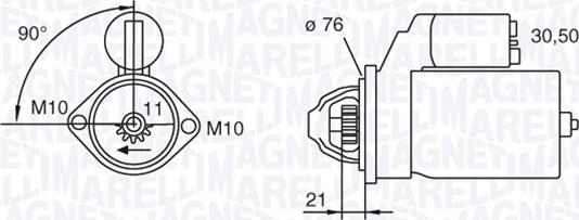 Magneti Marelli 063280071010 - Стартер vvparts.bg