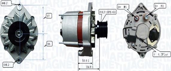 Magneti Marelli 063739067010 - Генератор vvparts.bg