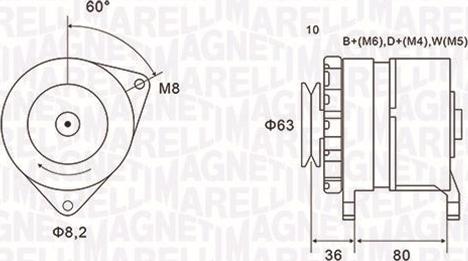 Magneti Marelli 063735060010 - Генератор vvparts.bg