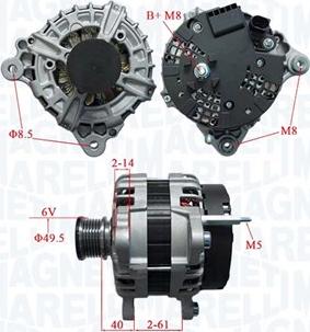 Magneti Marelli 063736195010 - Генератор vvparts.bg