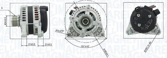 Magneti Marelli 063736372010 - Генератор vvparts.bg