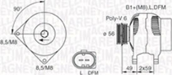 Magneti Marelli 063730009010 - Генератор vvparts.bg