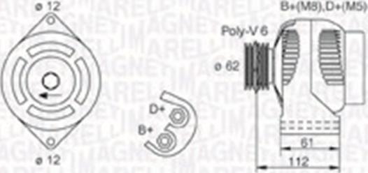 Magneti Marelli 063731884010 - Генератор vvparts.bg