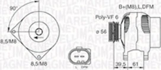 Magneti Marelli 063731394010 - Генератор vvparts.bg