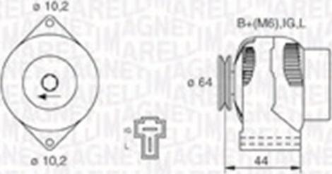 Magneti Marelli 063730019010 - Генератор vvparts.bg