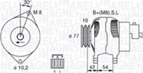 Magneti Marelli 063730015010 - Генератор vvparts.bg