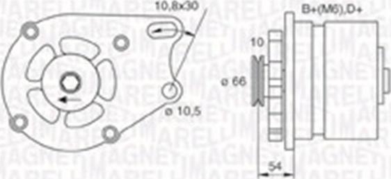 Magneti Marelli 063730013010 - Генератор vvparts.bg