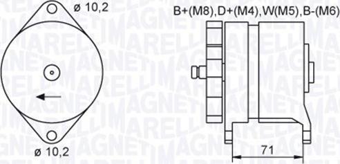 Magneti Marelli 063730032010 - Генератор vvparts.bg